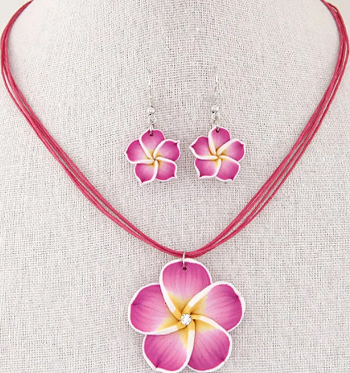 Bohemian Flower Necklace set