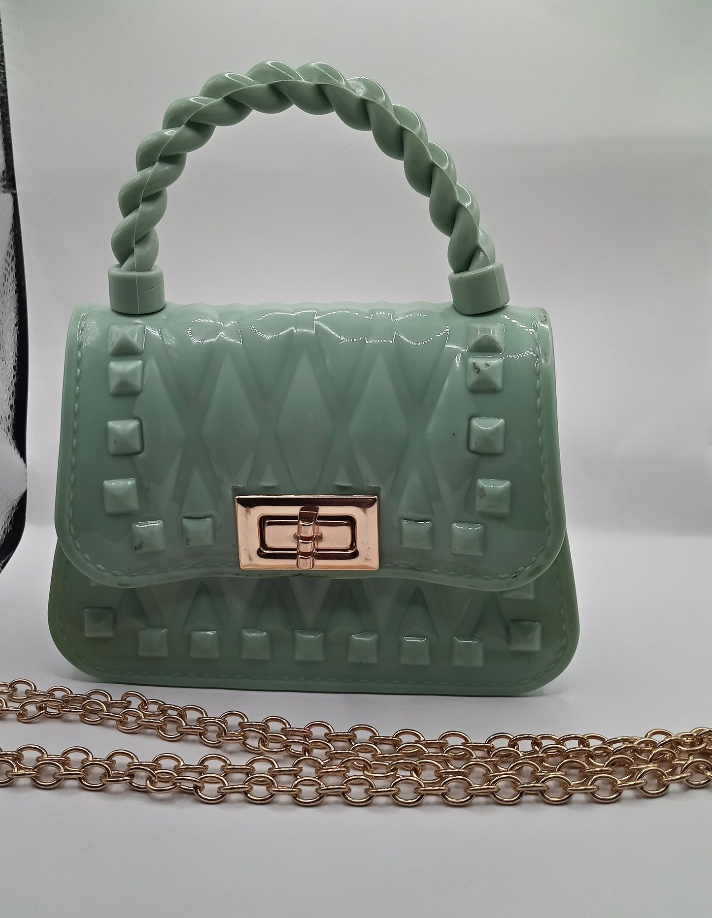 Leaf Pattern Mini Crossbody