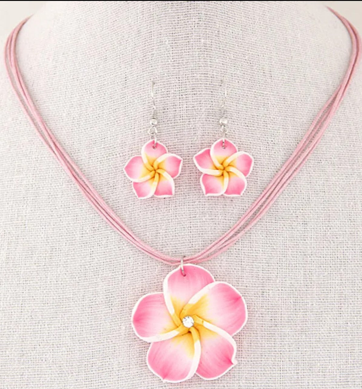 Bohemian Flower Necklace set