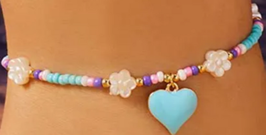 Bohemian Heart Anklets