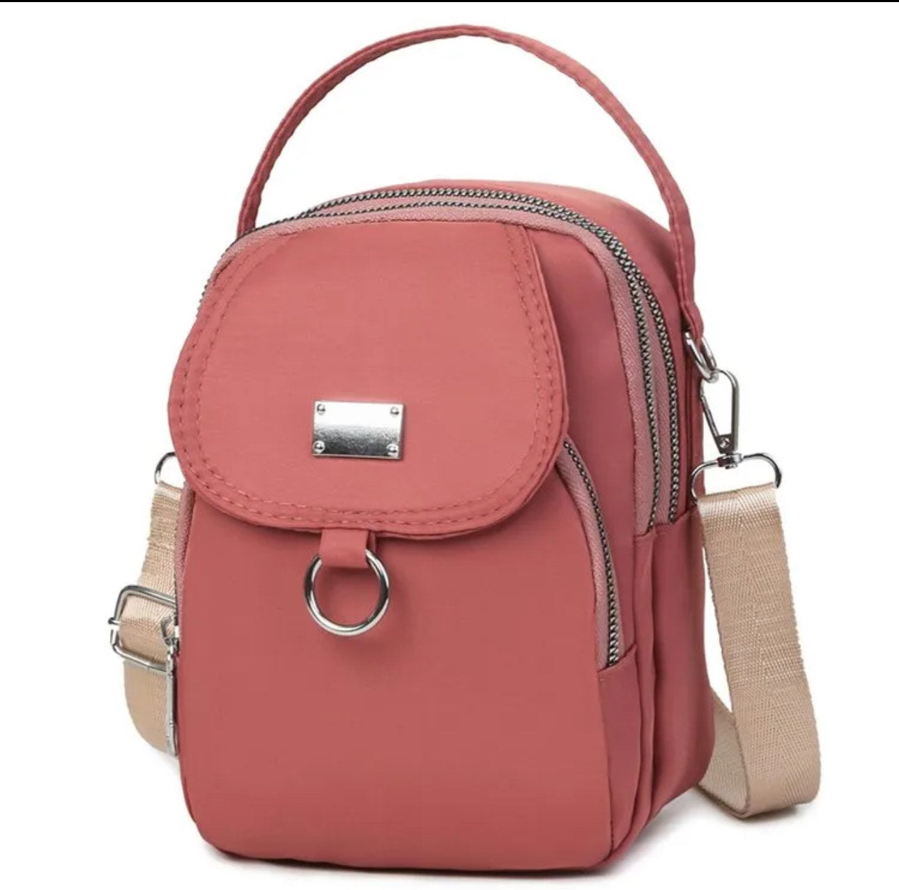 Women Square Zipper Crossbody bag